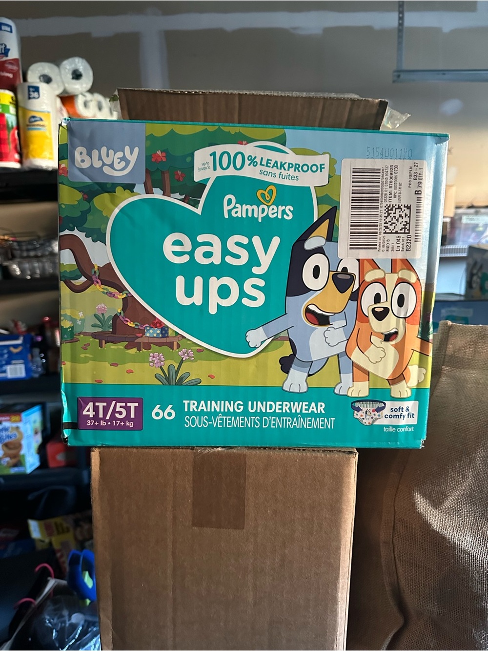Pampers Easy Ups Training Underwear for Kids - Blue/Turquoise - Size 4T/5T